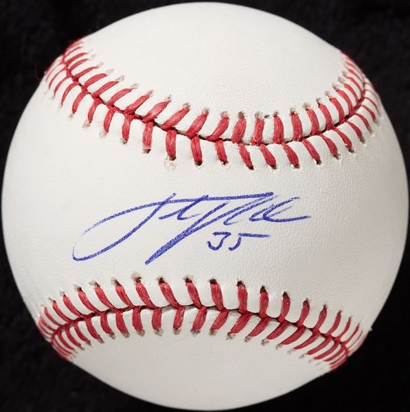 Justin Verlander Single-Signed OML Baseball (BAS)
