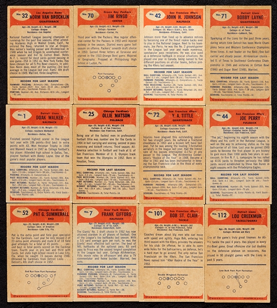 1955 Bowman Football Complete Set (160)