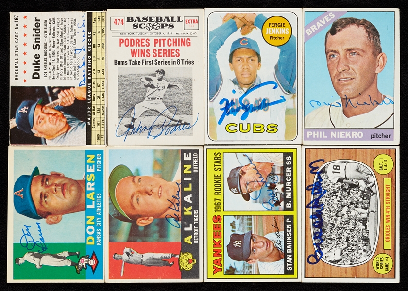 Signed 1960s Baseball Card Collection with 18 HOFers (119)