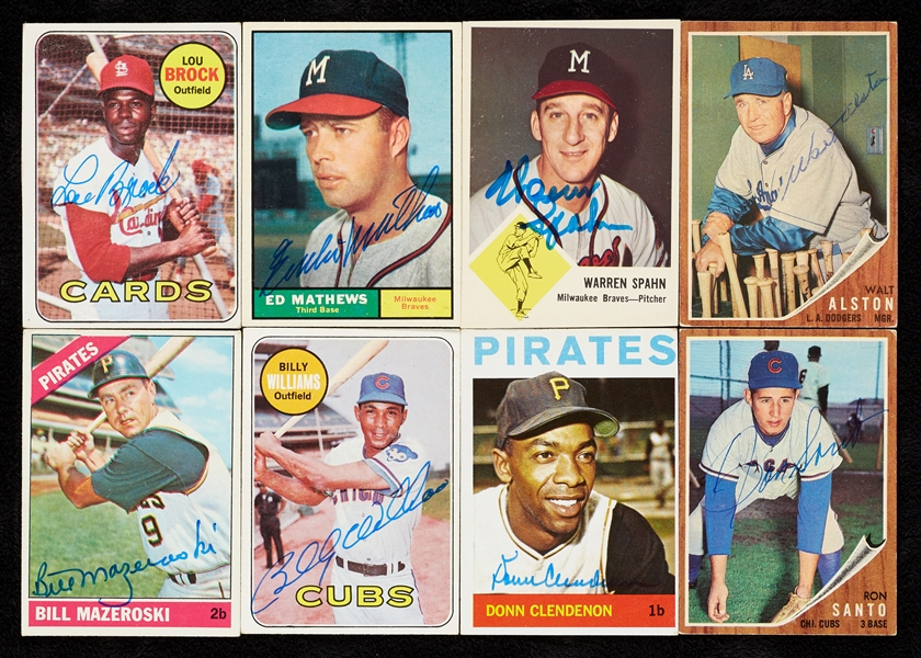 Signed 1960s Baseball Card Collection with 18 HOFers (119)