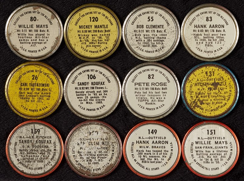 1964 Topps Baseball Coins Complete Set (164)