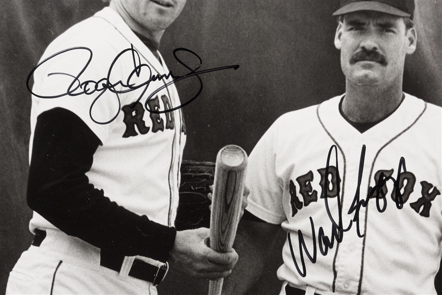 Wade Boggs & Roger Clemens Signed 8x10 1988 Photo from Brearley Collection (BAS)