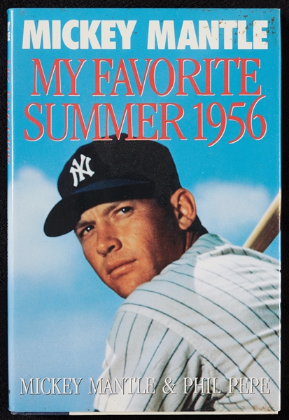 Mickey Mantle Signed My Favorite Summer 1956 Book (BAS)