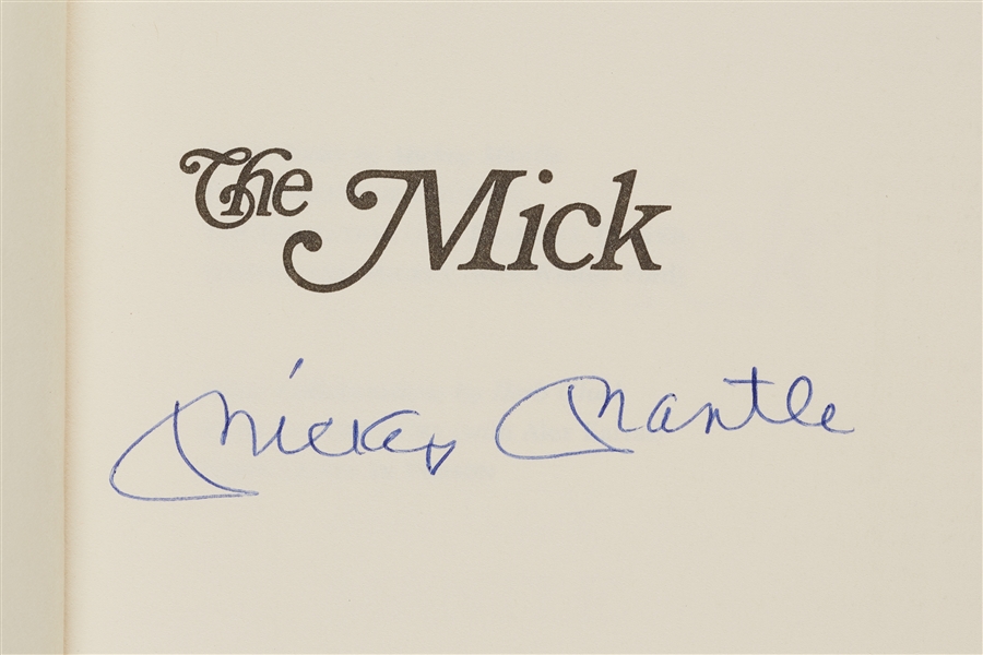 Mickey Mantle Signed The Mick Book (JSA)