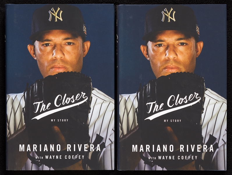 Mariano Rivera Signed The Closer Books Pair (2) (Steiner)