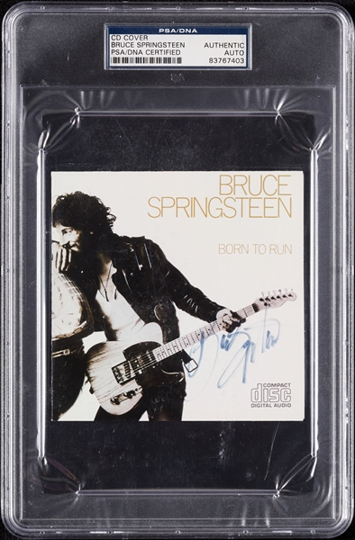 Bruce Springsteen Signed Born To Run CD Cover (PSA/DNA)