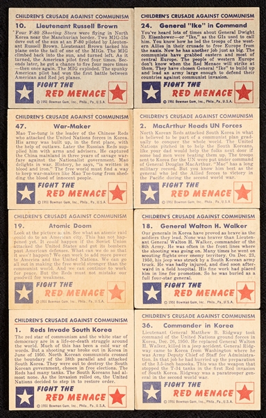 1951 Bowman Red Menace Complete Set (48)