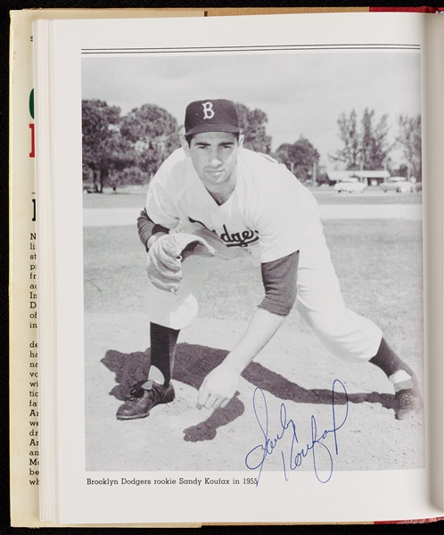 Multi-Signed The Greatest Pitchers of All-Time Book with Koufax
