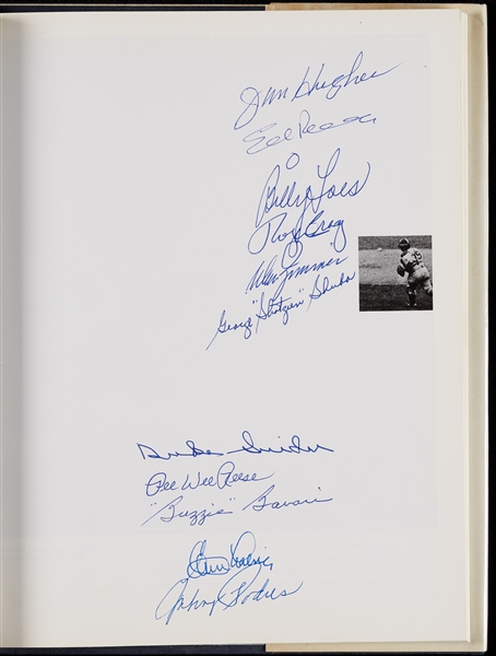 Multi-Signed Bums No More Book with Reese, Snider, Bavasi