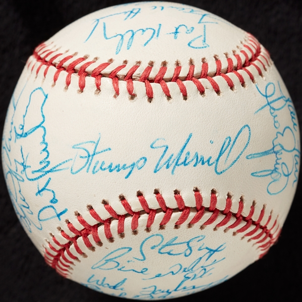 1991 New York Yankees Team-Signed OAL Baseball (BAS)