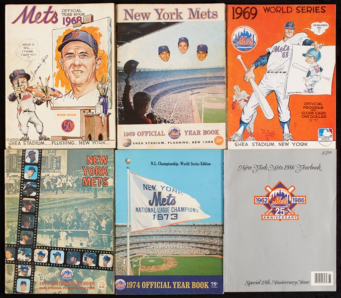 1962-90 New York Mets Yearbook Collection (36)