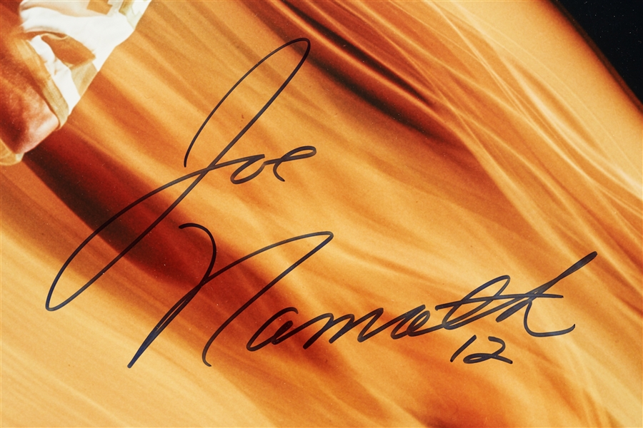 Joe Namath Signed Neil Leifer Blur 16x20 Photo (Steiner)