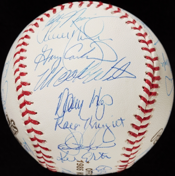 1986 New York Mets World Champs Team-Signed WS Baseball (Steiner)