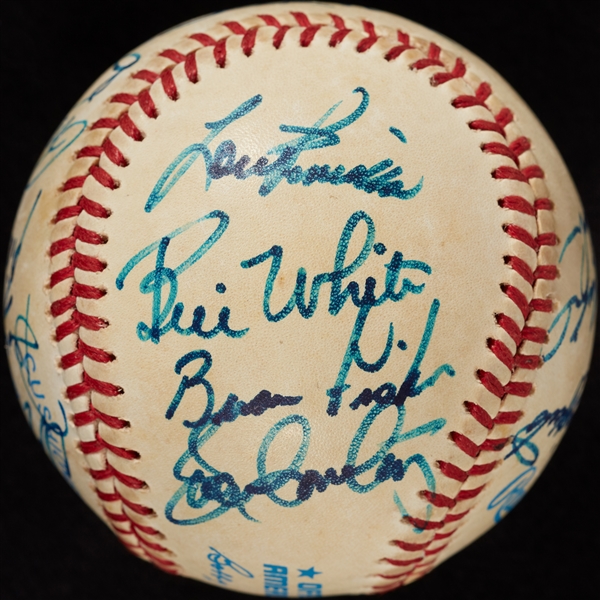 1986 New York Yankees Team-Signed OAL Baseball (JSA)
