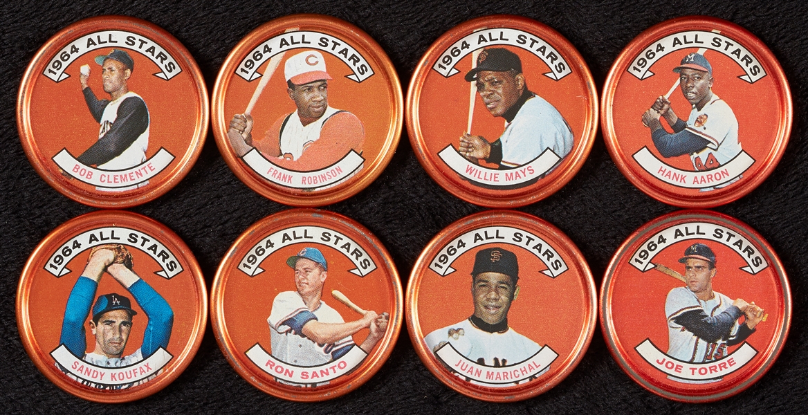 1964 Topps High-Grade Baseball Coins, 16 PSA Slabbed (30)