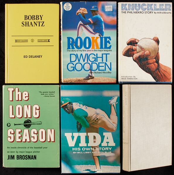 Signed Books Collection with Niekro, Gooden (6)