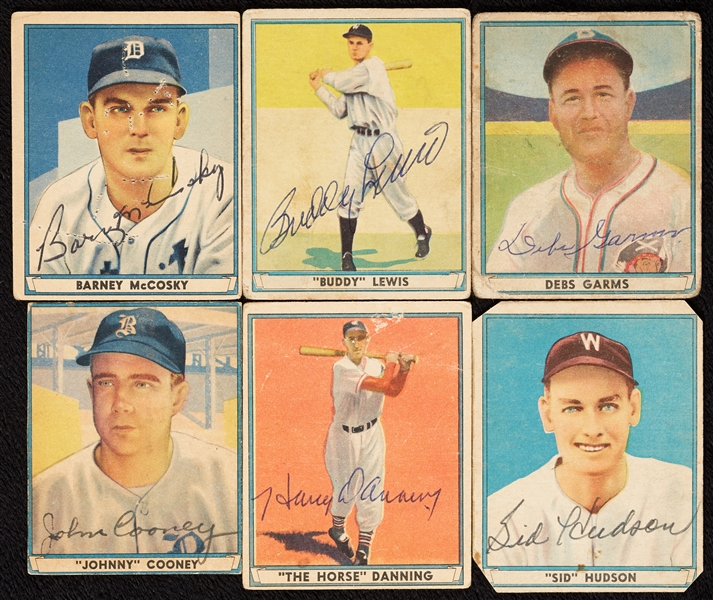 Signed 1941 Play Ball Group (6)
