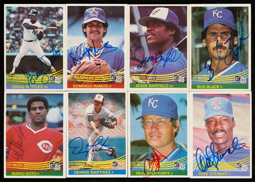 Signed 1984 Donruss Baseball Group (185)
