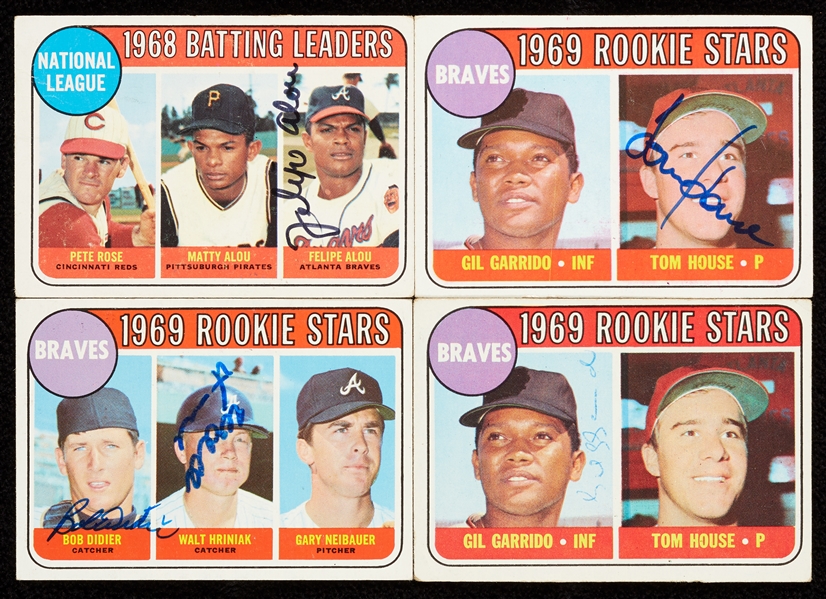 Signed 1969 Topps Atlanta Braves Card Collection (50)