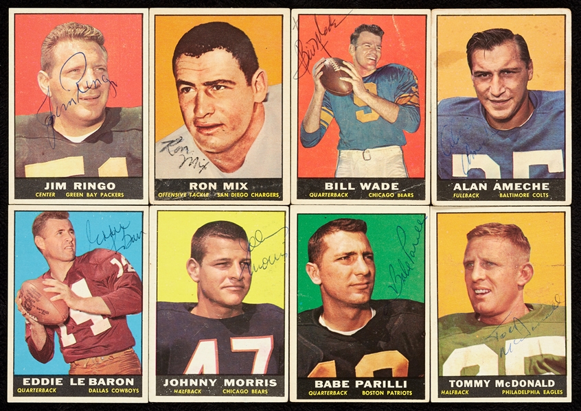 Signed 1961 Topps Football Group (59)