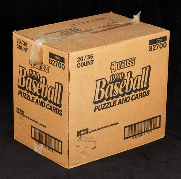 1990 Donruss Baseball Wax Box Case (20/36)
