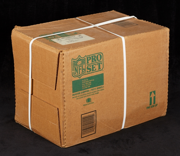 1990 Pro Set Series I Football Wax Box Case (20/36)