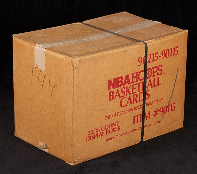 1990-91 NBA Hoops Series I Basketball Wax Box Case (20/36)