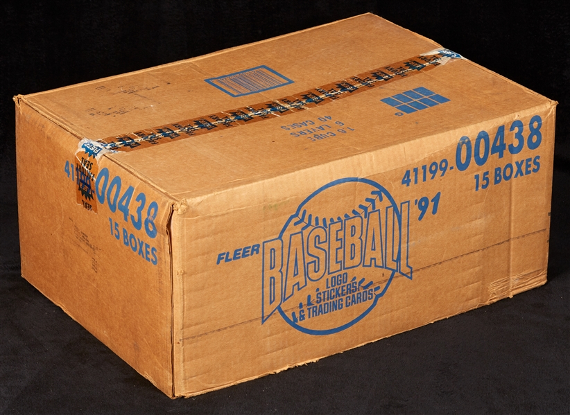 1991 Fleer Baseball Factory Sets Cases Pair (15) (2)