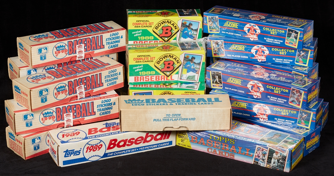 Baseball Factory Set Hoard with 1989 Score & 1989 Bowman (25)