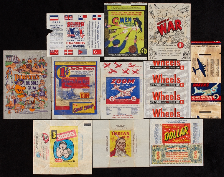 1930s, 40s and 1950s Non-Sport Wrapper Collection (11)
