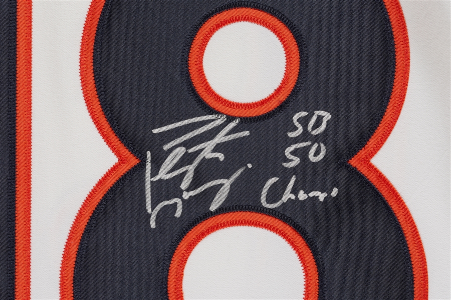 Peyton Manning Signed Broncos Jersey Inscribed SB 50 Champs (Fanatics)