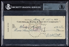 Babe Ruth Signed Personal Check Written to His Wife Claire (1941) (BAS)