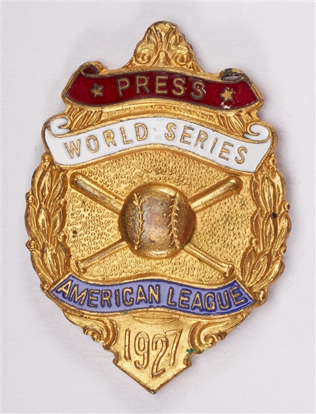 1927 New York Yankees World Series Press Pin