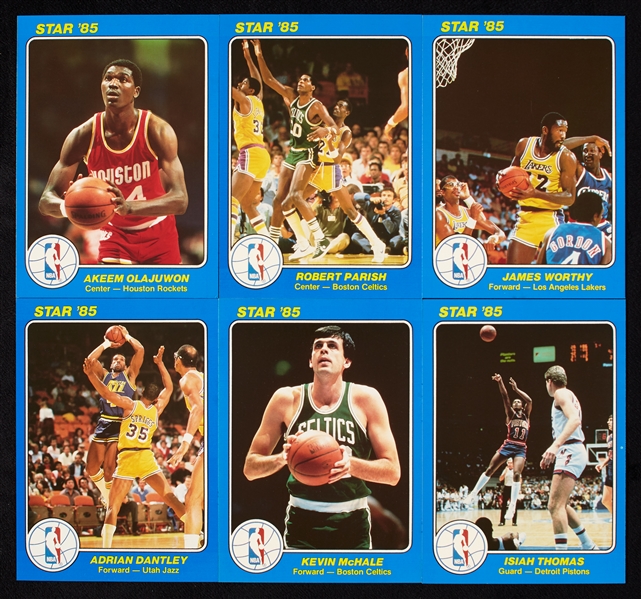1985 Star Co. Court Kings Series 2 5x7 Group with Olajuwon, Thomas, Worthy (23)