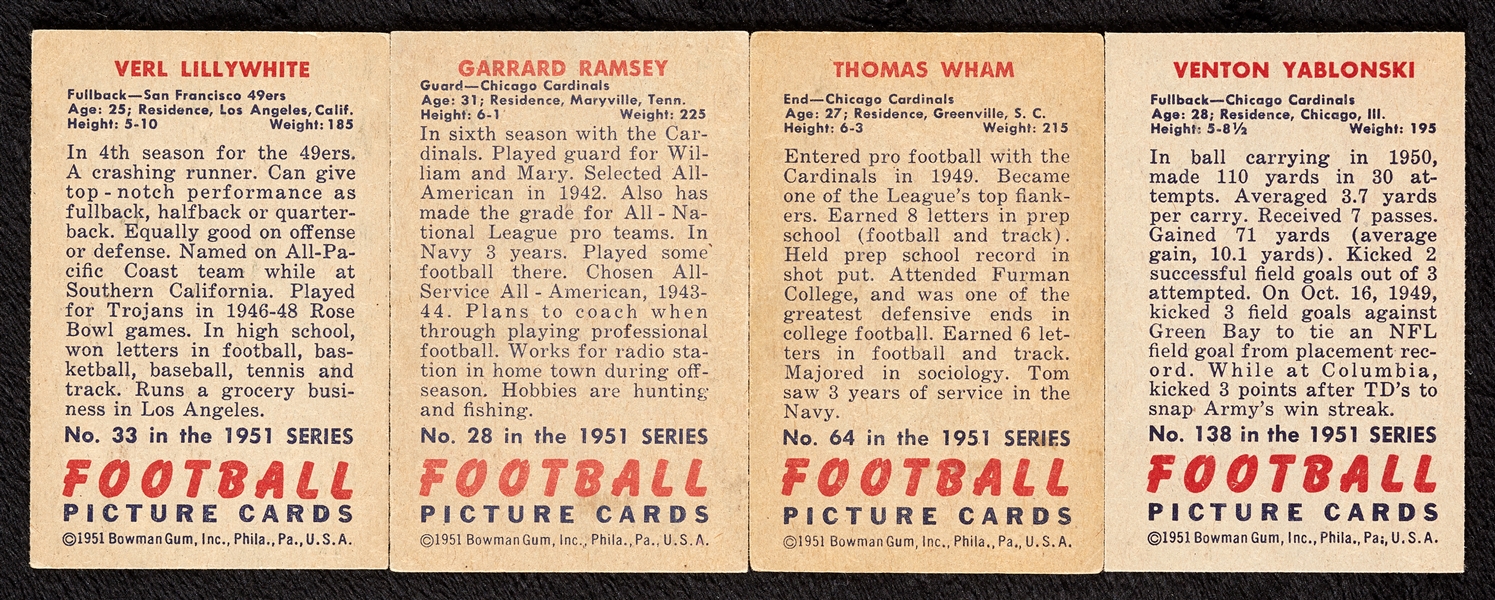 1952 Bowman Small Football Array (65)