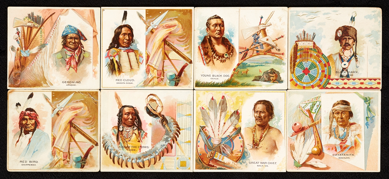 1888 Allen & Ginter American Indian Chiefs Partial Set and Album (24)