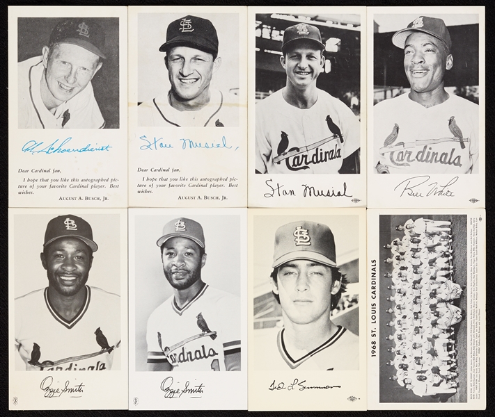 1953-80s St. Louis Cardinals Postcards Group (147)
