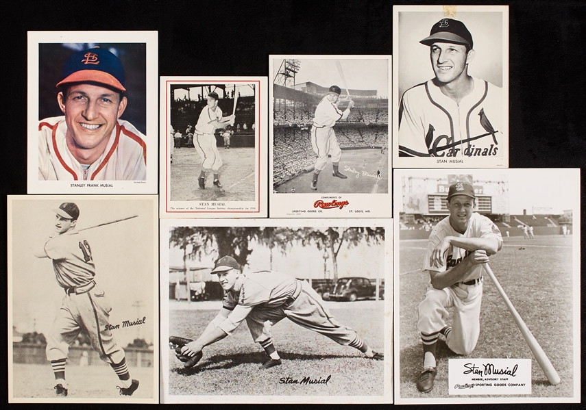 Vintage 1950s and 1960s Stan Musial Photo Archive, One Autographed (7)