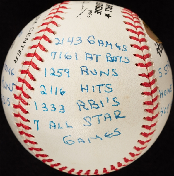 Duke Snider Single-Signed STAT ONL Baseball (PSA/DNA)