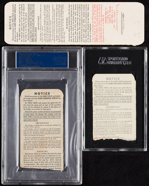 1957-63 World Series Ticket Stubs (3)