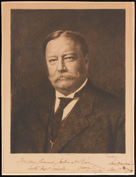 William Taft Signed Oversized Photo (1915) (BAS)