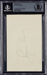 Rogers Hornsby Cut Signature (BAS)