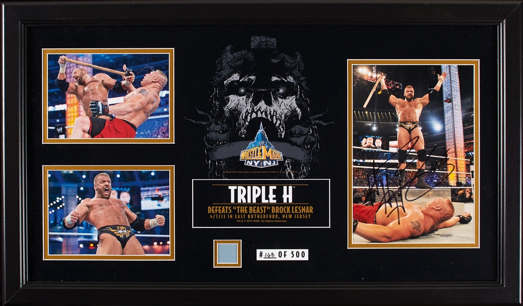 Triple H Signed Photo Display (BAS)