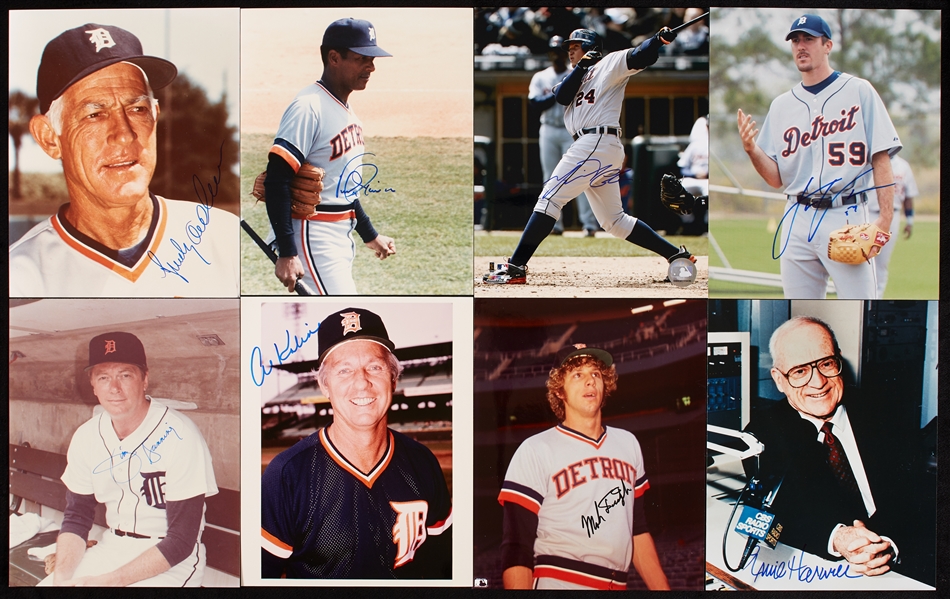Detroit Tigers Signed Color 8x10 Photo Group (96)