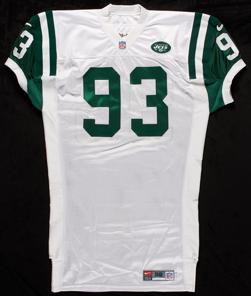 1993 Marty Lyons New York Jets Autographed Game-Issued Jersey