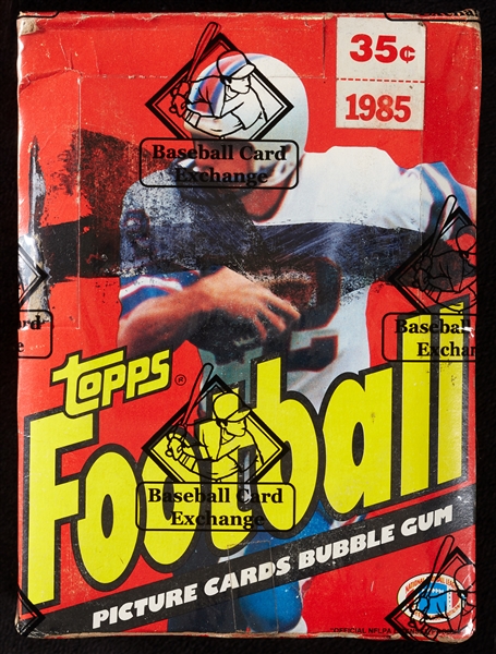 1985 Topps Football Wax Box in 1981 Box (BBCE)