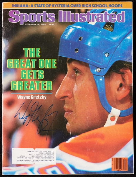 Wayne Gretzky Signed Sports Illustrated Magazine (1985) (BAS)