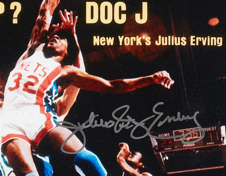 Julius Erving Signed Sports Illustrated 11x14 Photo (BAS)