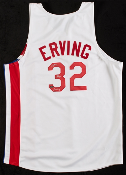 Julius Erving Signed Nets Jersey (Steiner)