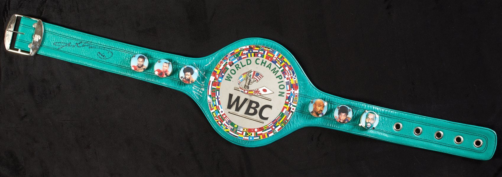 Mike Tyson & Sugar Ray Leonard Signed WBC Belt (Tri-Star)